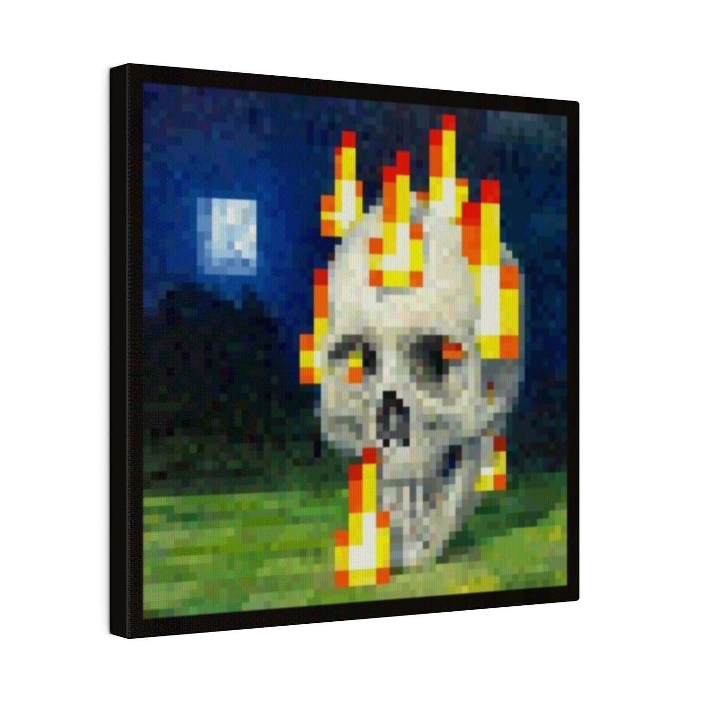 “ Skull On Fire “ Canvas