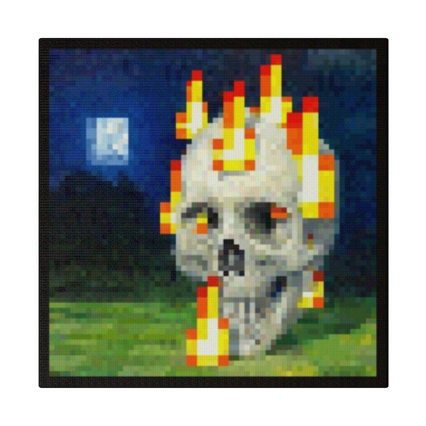 “ Skull On Fire “ Canvas